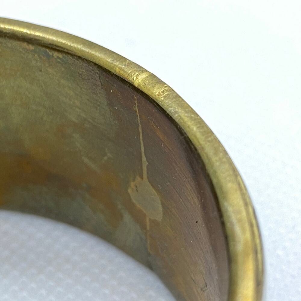 Rainbow Vintage One Size Fits All! Gold Plated, White, and Multicolored Bangle - Picture 10 of 10
